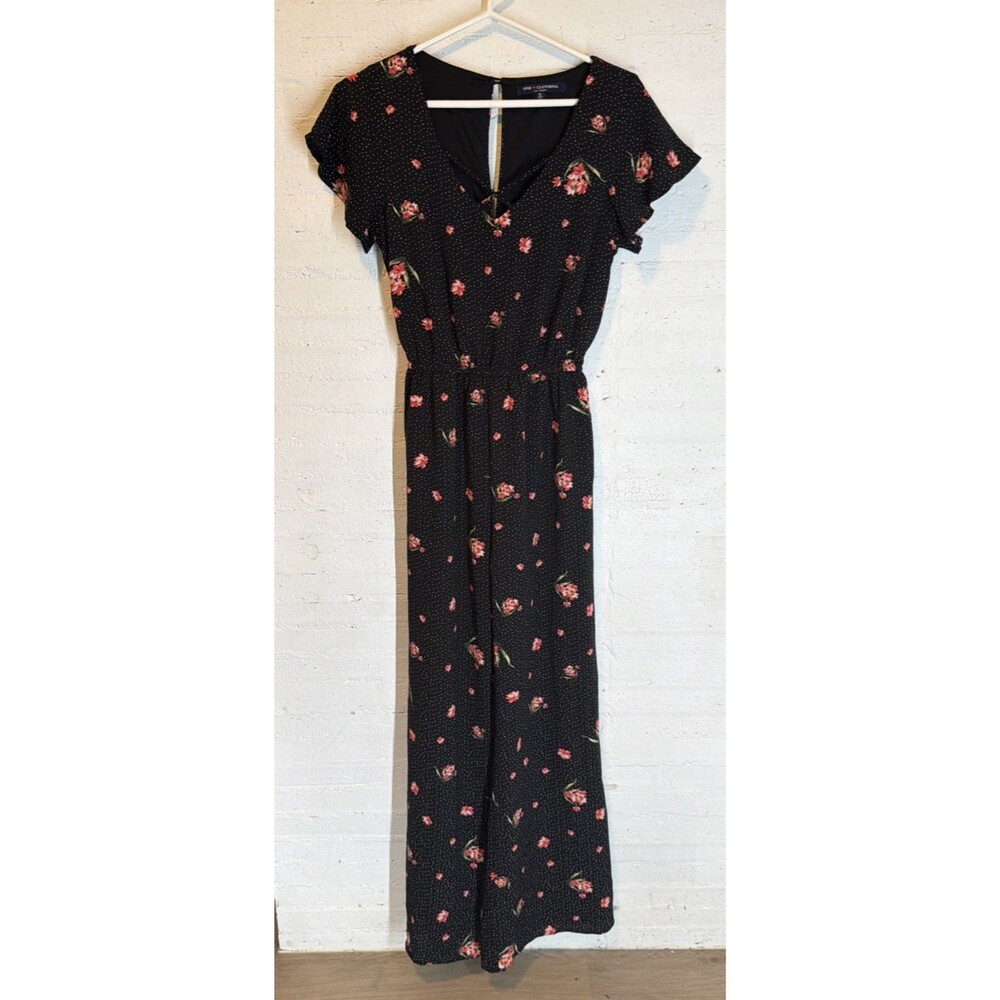 One ❤️ Clothing Los Angeles Jumpsuit Sm Cottagecore Fairygoth Floral Polkadots